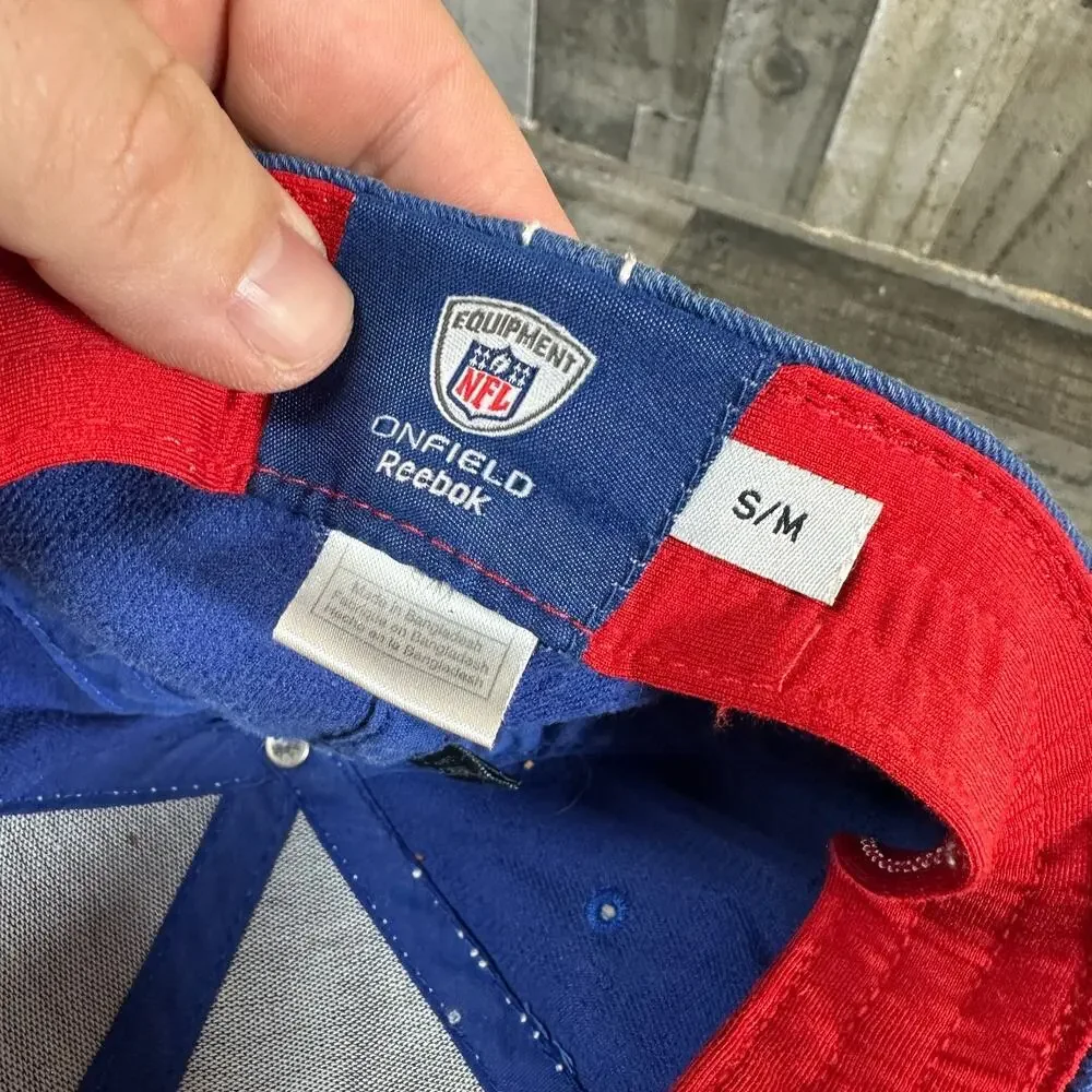 Buffalo‎ Bills NFL Reebok S/M Distressed 90s Y2k Style Hat Red Blue